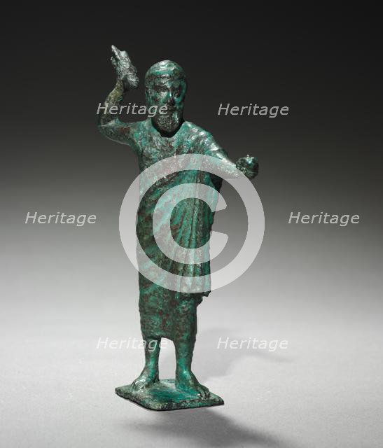 Statuette of Tinia (Zeus), 500-475 BC. Creator: Unknown.