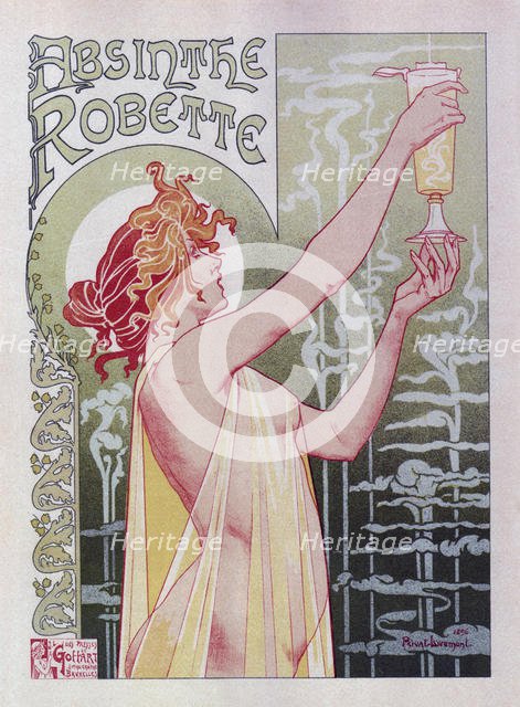 Absinthe Robette (Poster), 1896. Artist: Privat-Livemont, Henri (1861–1936)