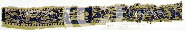 Textile Fragment, Coptic, 5th century. Creator: Unknown.