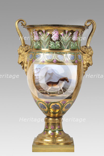 Vase depicting a quagga, Apsley House, London. Artist: Unknown.