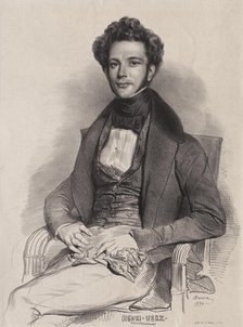 Portrait of the composer and pianist Henri Herz (1803-1888) , 1832. Creator: Devéria, Achille (1800-1857).