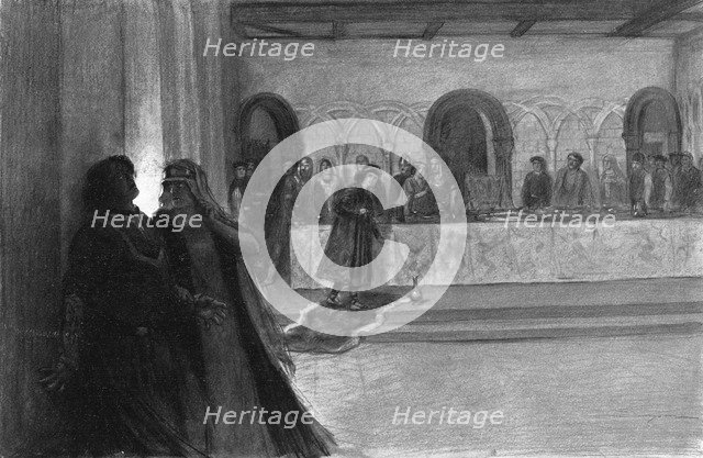 Hallucination of Macbeth during the feast, 1909. Artist: J Simont