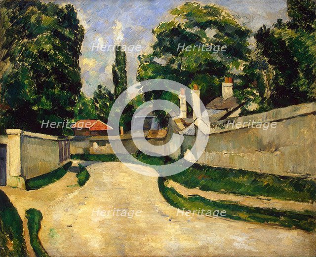 'Houses Along a Road', c1881. Artist: Paul Cezanne