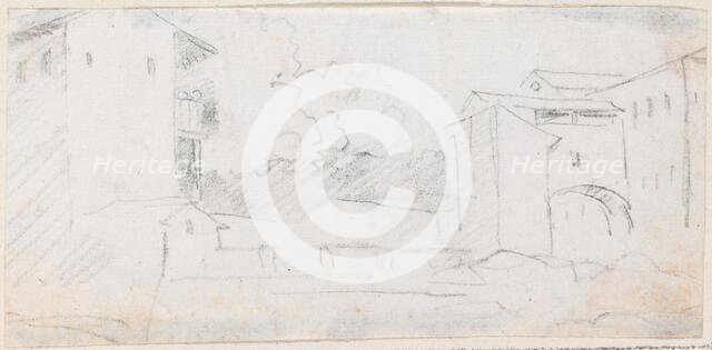 Italian City Scene, probably c. 1754/1765. Creator: Hubert Robert.