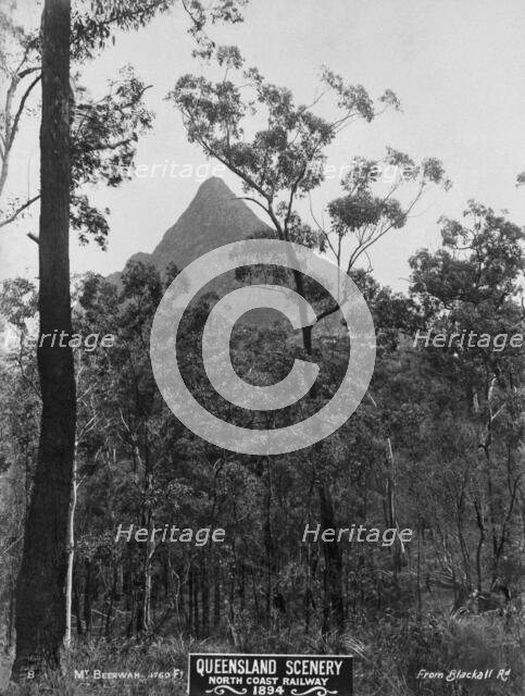 Glasshouse Mountains, Mount Beerwah, 1894. Creator: Unknown.