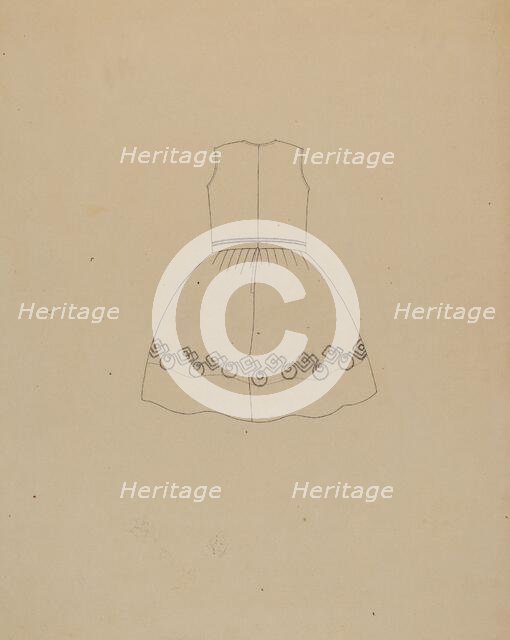 Child's Dress, c. 1937. Creator: Mae A. Clarke.