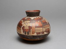 Jar Depicting Abstract Bird with Trophy Head, 180 B.C./A.D. 500. Creator: Unknown.