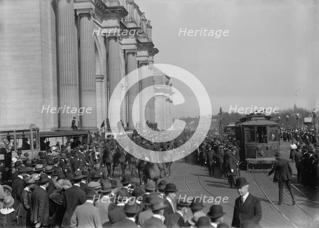 British Commission To U.S - Arrival At Union Station; General Views, 1917. Creator: Harris & Ewing.