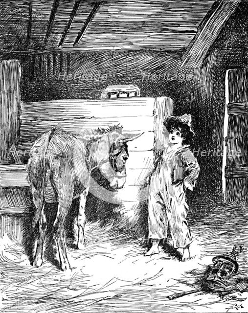 'Piccino and His Friend The Donkey', c1900. Artist: Helena J. Maguire.