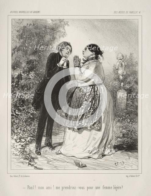 Des Mères de Famille!. Creator: Paul Gavarni (French, 1804-1866).
