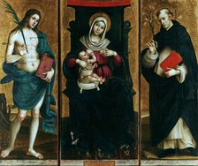 Madonna with Child and Saints, ca 1500-1510. Creator: Sparano, Stefano (active 1507-1524).