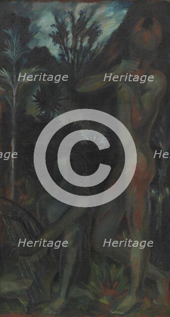 Negro Musicians in the Jungle, 1921. Creator: Erik Staehr-Nielsen.