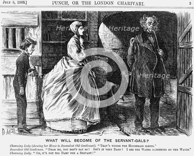 'What Will Become of the Servant-Gals?', 1865. Artist: George du Maurier