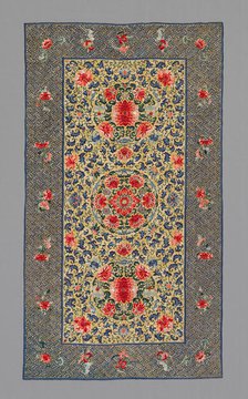 Cover (Furnishing Fabric), China, Qing dynasty (1644-1911), 1875/1900. Creator: Unknown.