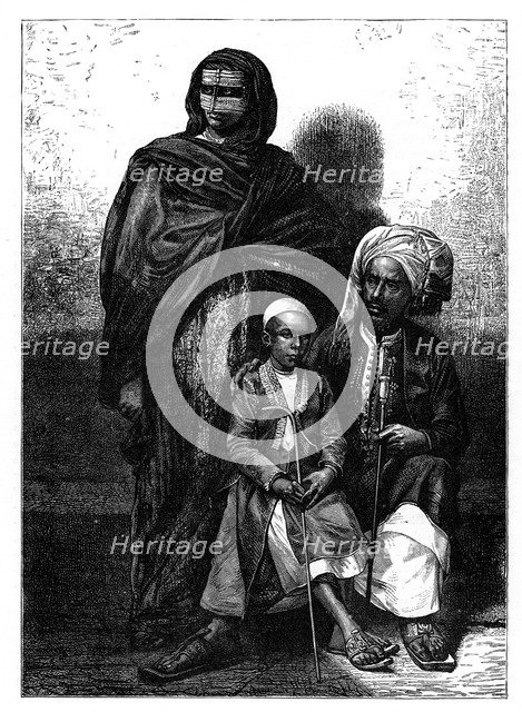Zanzibar Arab family, c1890. Artist: Unknown