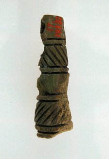 Cylindrical Pendant, Frankish, 6th-7th century. Creator: Unknown.