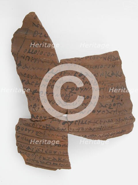 Ostrakon, Coptic, 600. Creator: Unknown.