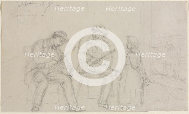 Tuning, 1867. Creator: William Sidney Mount (American, 1807-1868).