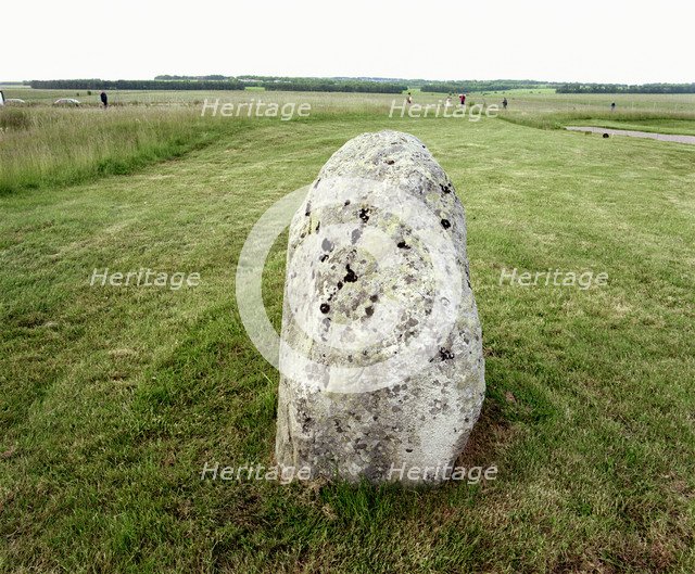 Station Stone, Stonehenge, Amesbury, Wiltshire, 2000. Artist: P Williams