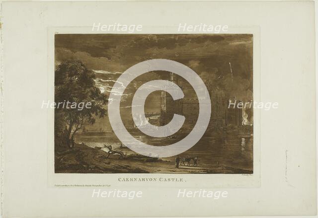 Caernarvon Castle, 1776. Creator: Paul Sandby.