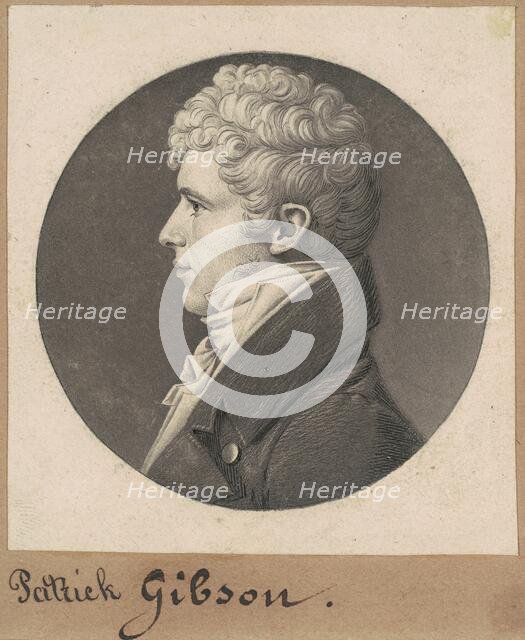 Patrick Gibson, 1808. Creator: Charles Balthazar Julien Févret de Saint-Mémin.