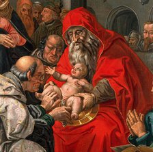 The circumcision of Christ. Creator: Goltzius, Hendrik, 1558-1617 (After).