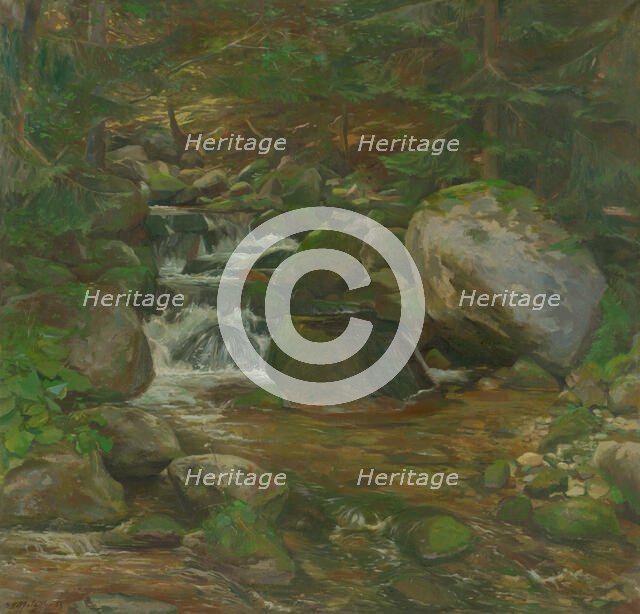 Demänovka Creek, 1953. Creator: Bedrich Hoffstädter.