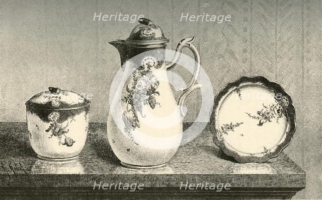 Porcelain coffee set, mid-late 18th century, (1903). Creator: Unknown.