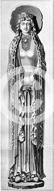 Queen Clotilda, 6th century, (1910). Artist: Unknown