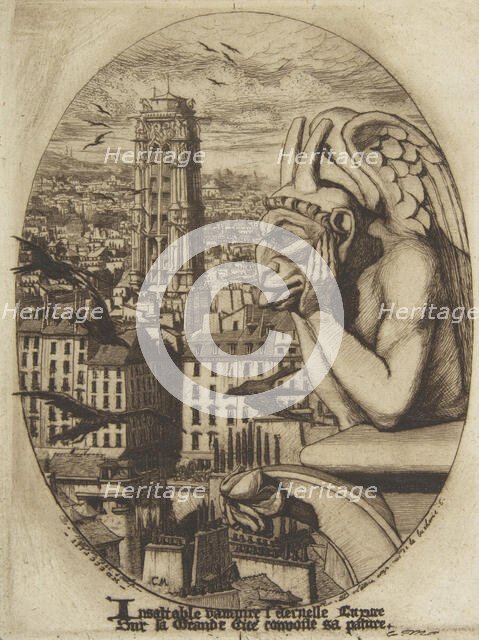 The Vampire, 1853. Creator: Charles Meryon.