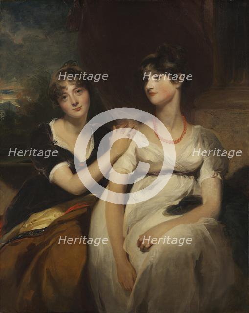 Portrait of Charlotte and Sarah Carteret-Hardy, 1801. Creator: Thomas Lawrence (British, 1769-1830).