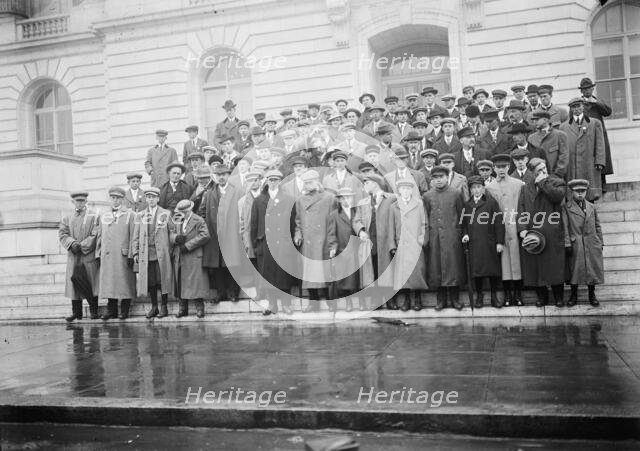 Corn Growers On Steps of House office Building; Stafford of Wisconsin, 5th From Left...1912. Creator: Harris & Ewing.
