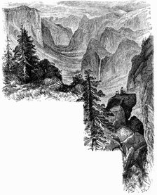 Entrance of Yosemite Valley, California, USA, c1875. Artist: Unknown