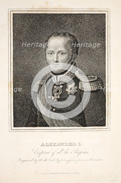 Alexander I, Emperor of all the Russians, 1814.