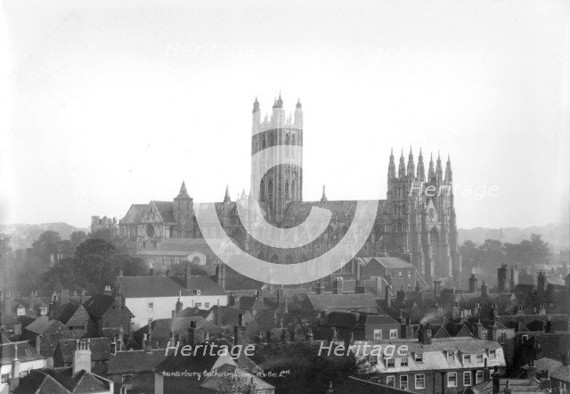 Canterbury Cathedral, Canterbury, Kent, 1890-1910. Artist: Unknown