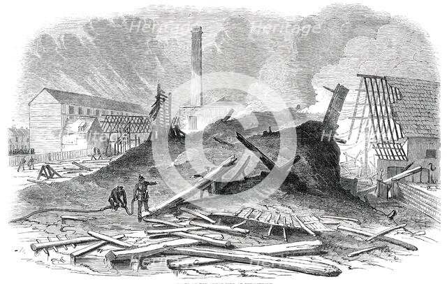 Ruins of the Great Fire at Bermondsey, 1850. Creator: Unknown.