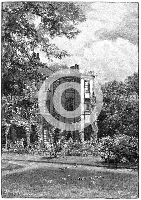 Down House, near Beckenham, Kent, from the garden, 1883. Artist: Unknown