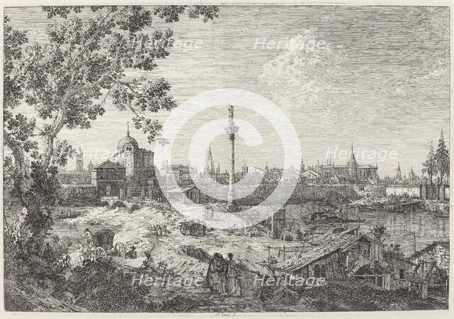 Imaginary View of Padua, c. 1735/1746. Creator: Canaletto.