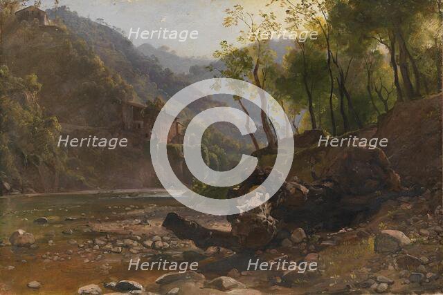View of a Wooded River, 1820. Creator: Franz Ludwig Catel.