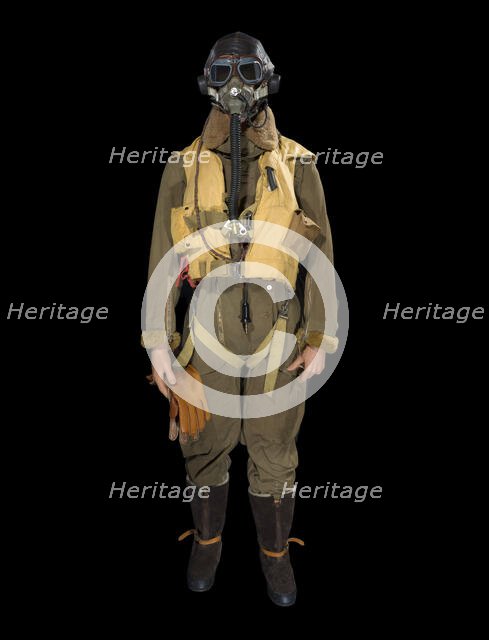 RAF flying suit, 1940s. Creator: Unknown.