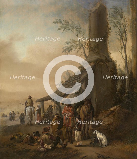 Horseman's Stop. Creator: Philip Wouverman.