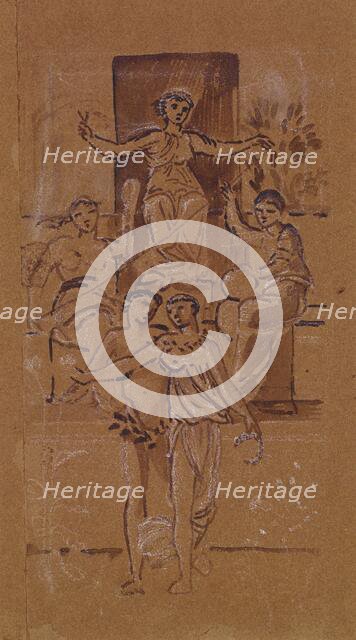 The Fates - composition study, 1865. Creator: Sir Edward Coley Burne-Jones.