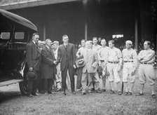 Presenting Auto to Walter Johnson, Washington AL (baseball), 1913. Creator: Bain News Service.