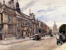 World War I: the Examination Schools, Oxford.. Third Southern General Hospital., 1910s. Creator: Walter Ernest Spradbery.