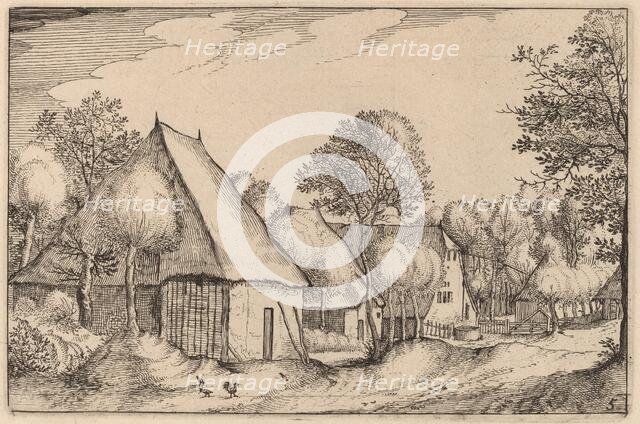 A Farmyard, published 1612. Creator: Claes Jansz Visscher.