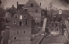 End of the Bridge after Burnside's Attack, Fredericksburg, Virginia, 1863. Creator: Andrew Joseph Russell.