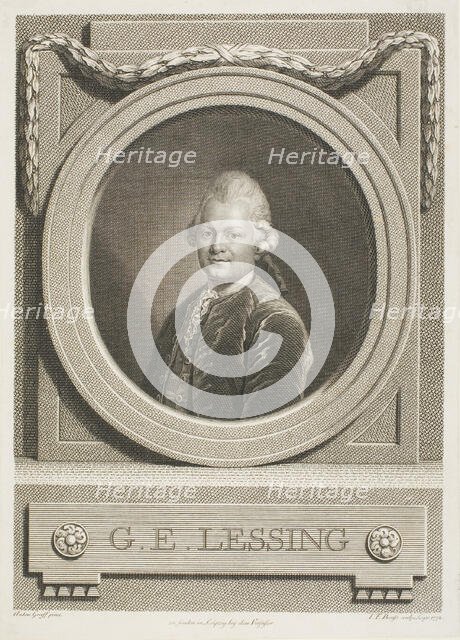 G.E. Lessing, n.d. Creator: Johann Friedrich Bause.