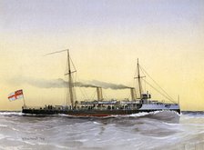 HMS 'Speedwell', Royal Navy torpedo gunboat, 1892.Artist: William Frederick Mitchell