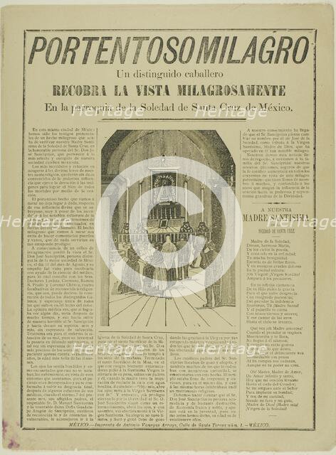 Extraordinary Miracle, n.d. Creator: José Guadalupe Posada.