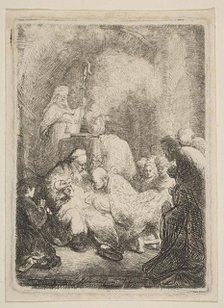 The Circumcision: Small Plate, ca. 1630. Creator: Rembrandt Harmensz van Rijn.